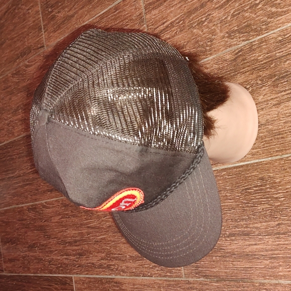 Vintage 90s Tyson Brown Rope Strapback Trucker Hat Baseball Cap Mesh Made In USA - Picture 5 of 11